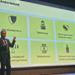 Helge Eide orienterer om Kommunekommisjonen med mer